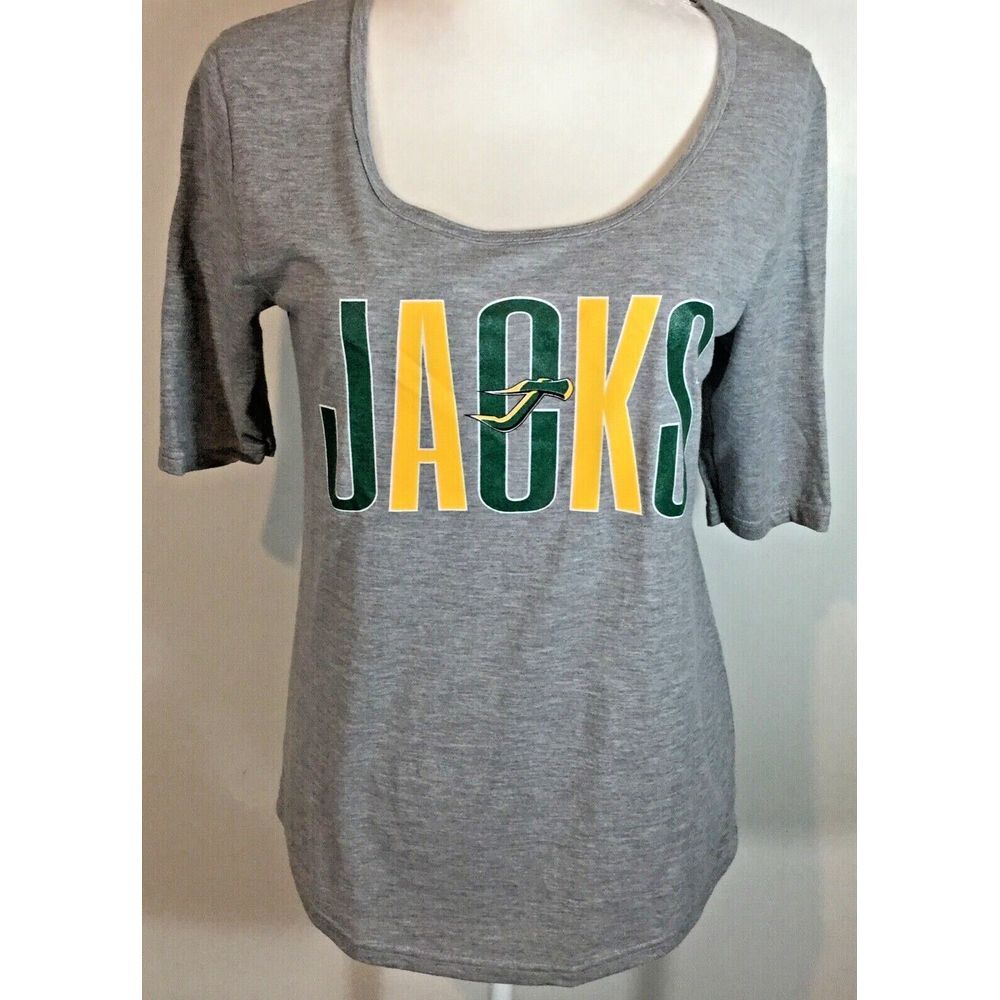 NWT Jacks Anvil Shirt Top Size M tri blend grey cotton blend short sleeve New